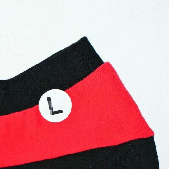 Pizzazz Red Black Cheer Athletic Shorts Elastic - Picture 2 of 4